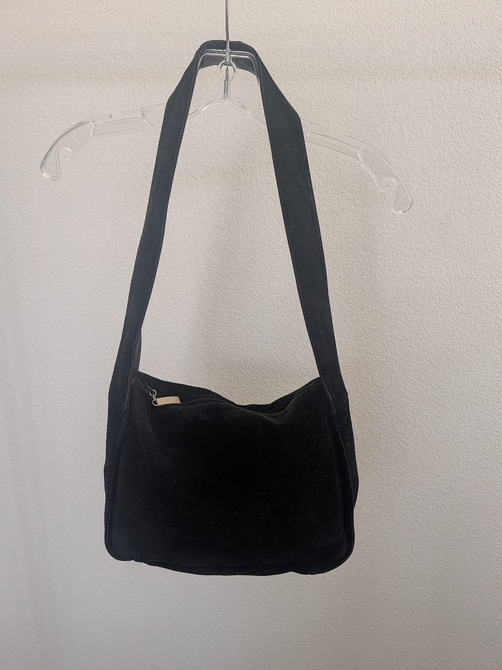 St. John's Bay Black Suede Hobo Bag